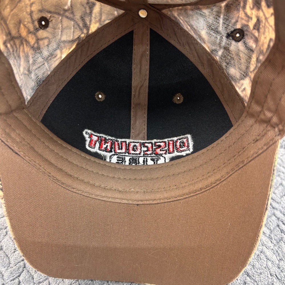 Discount Tire Logo Mens Camo Realtree Baseball Cap Adjustable Hook Loop OSFM - Picture 7 of 14